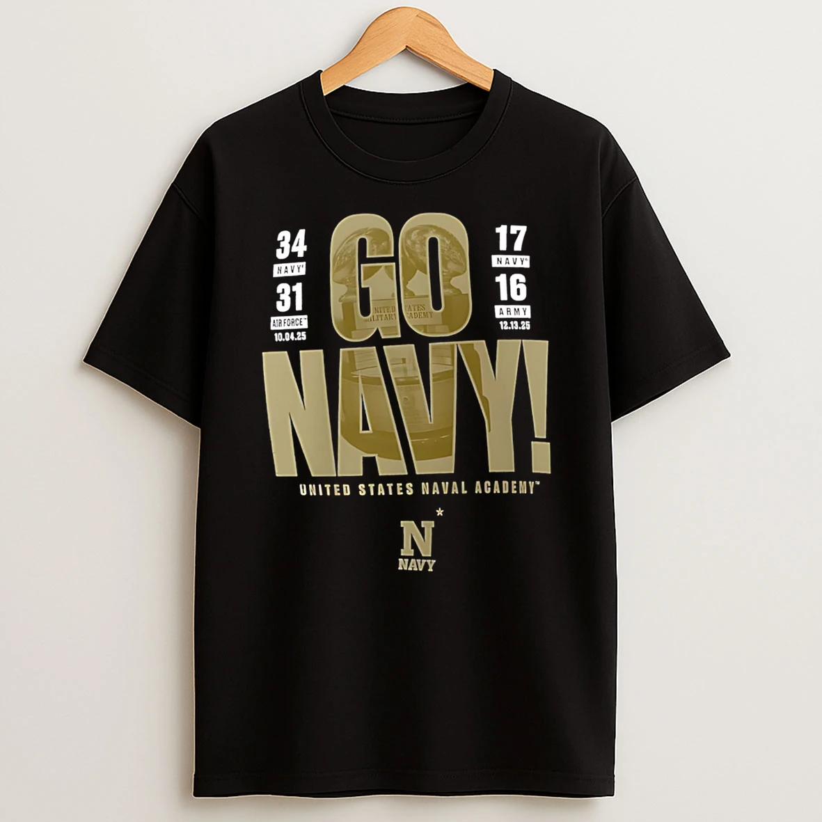 Navy Midshipmen 2025 Champions Go Navy T Shirt