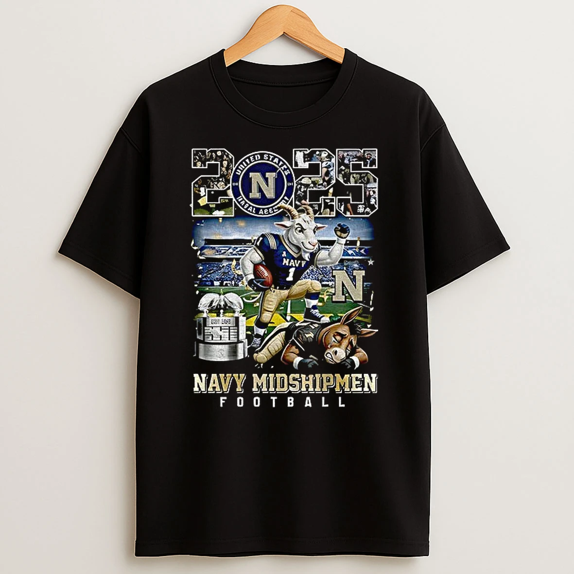 Navy Midshipmen Football Defeat Army Black Knights 2025 T Shirt