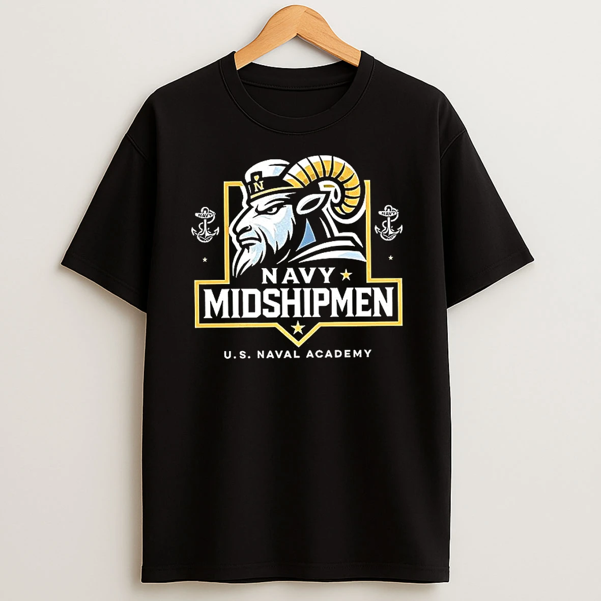 Navy Midshipmen Us Naval Academy Division I Ncaa Logo T Shirt