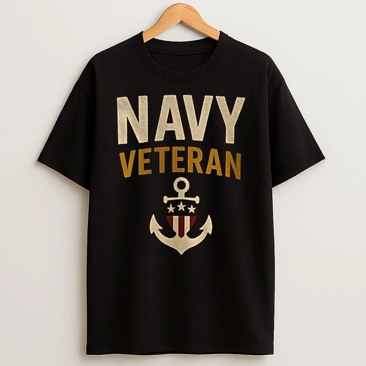 Navy Veteran Patriotic Military Pullover With Anchor Us T Shirt