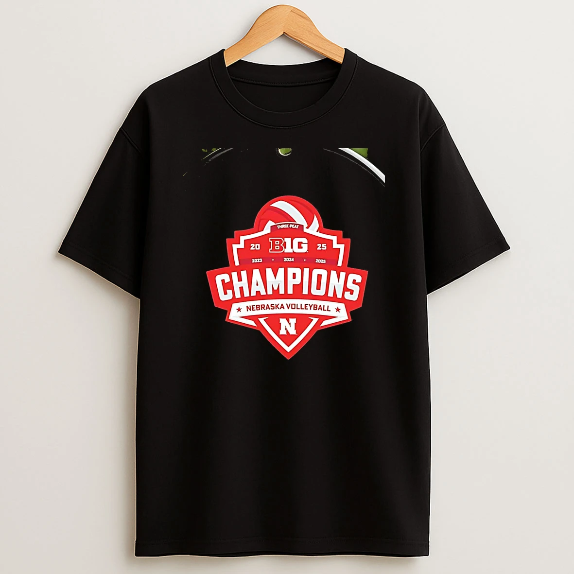 Nebraska Cornhuskers 2025 Big Ten Volleyball Champions Chriast T Shirt