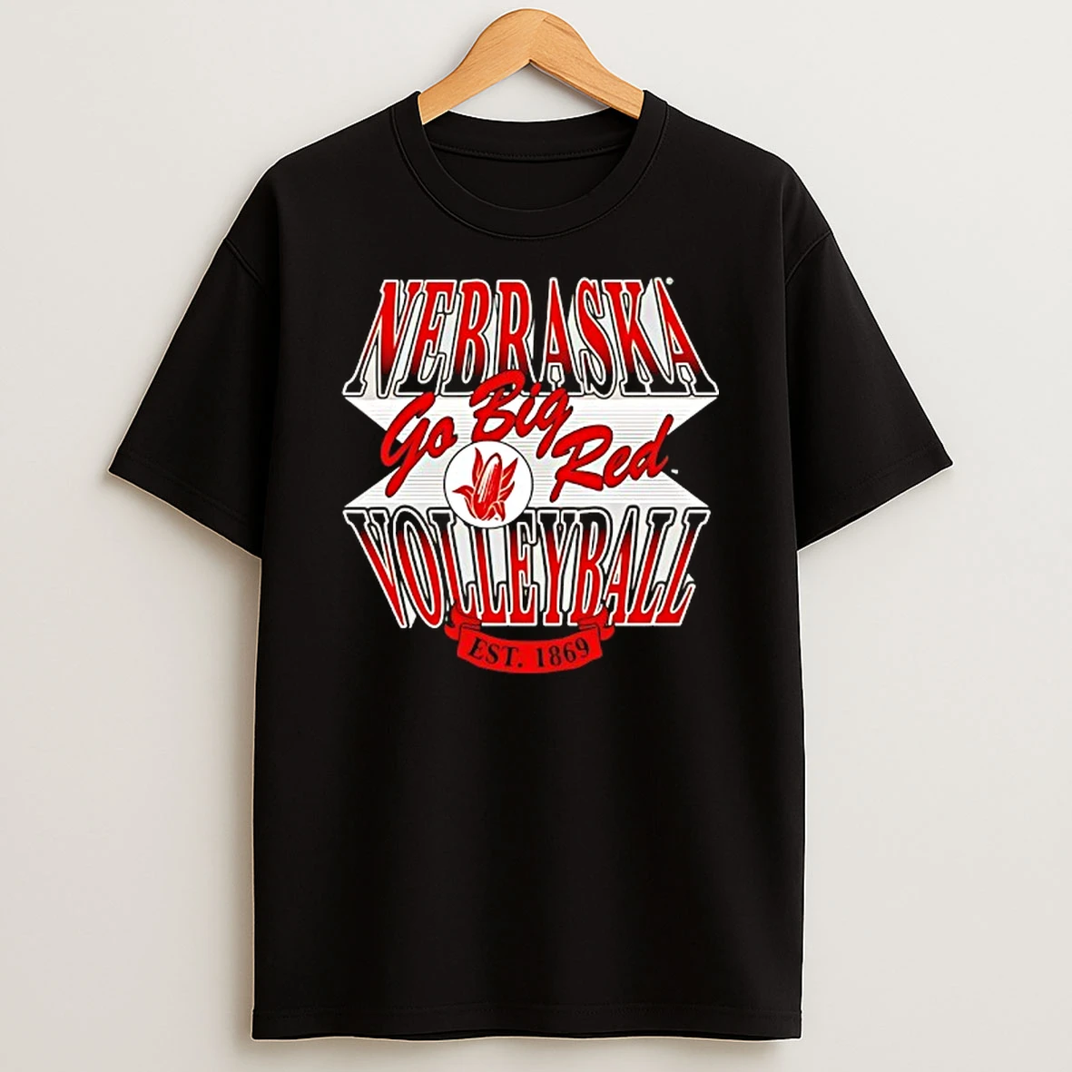 Nebraska Cornhuskers Volleyball Go Big Red Est 1869 T Shirt