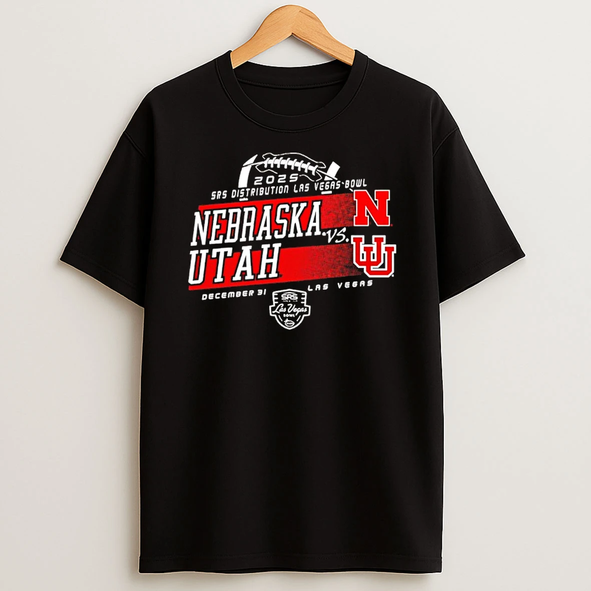 Nebraska Cornhuskers Vs Utah 2025 Las Vegas Bowl Bound Classic T Shirt