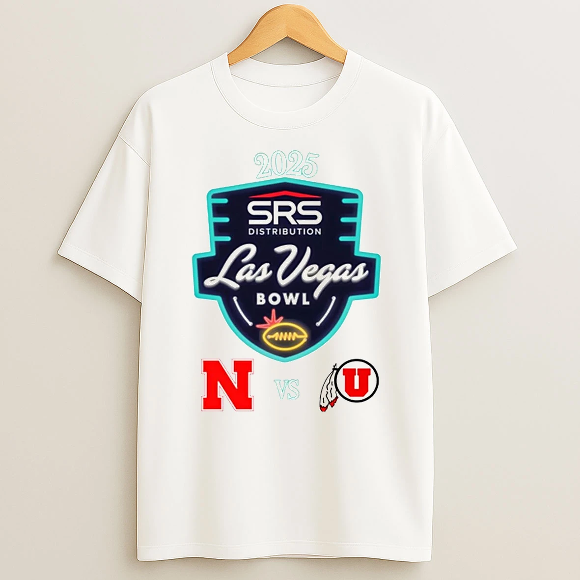 Nebraska Cornhuskers Vs Utah Utes 2025 Las Vegas Bowl T Shirt