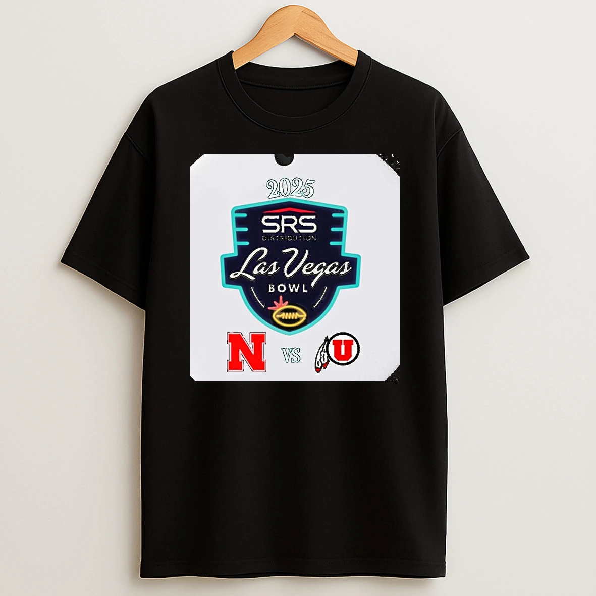 Nebraska Cornhuskers Vs Utah Utes 2025 Las Vegas Bowl Christmas T Shirt