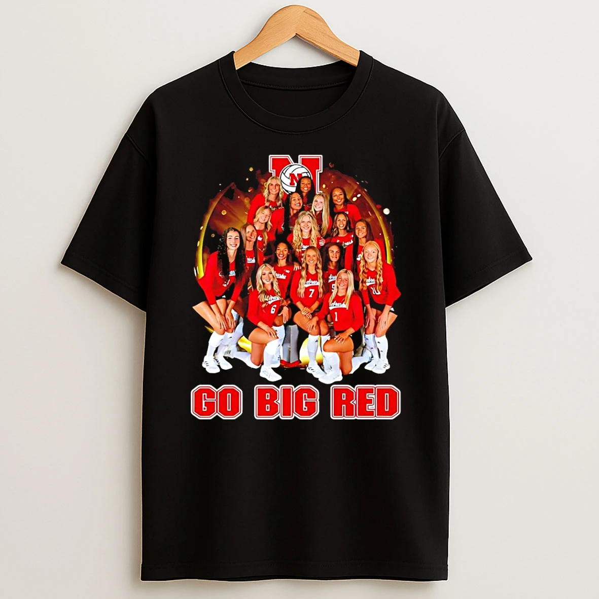 Nebraska Cornhuskers Womens Volleyball Go Big Red T Shirt