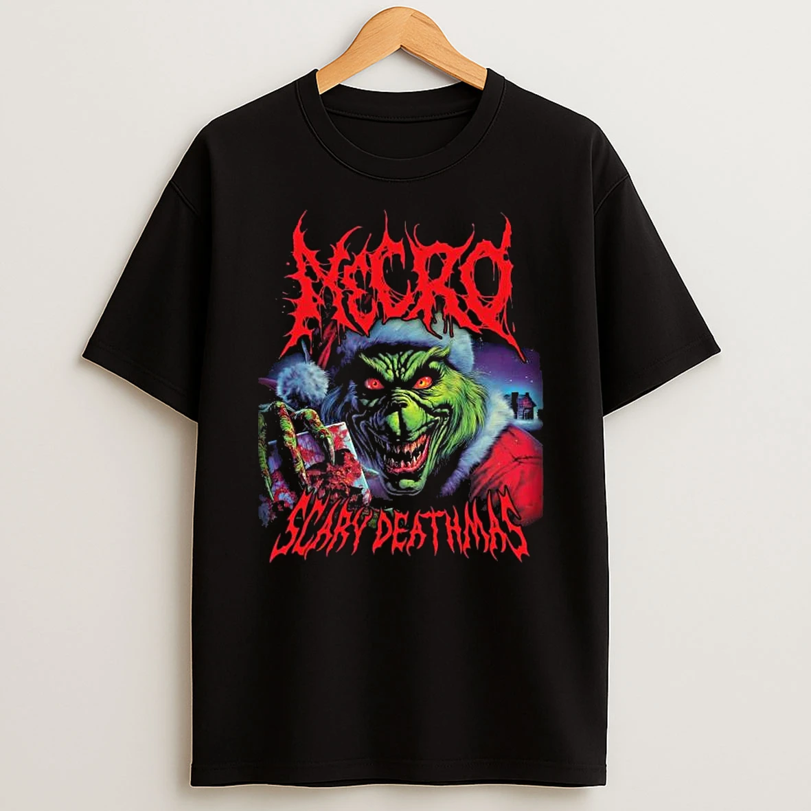 Necro Grinch Scary Deathmas T Shirt