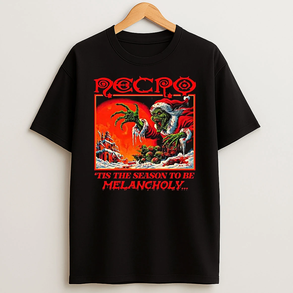 Necro Grinch Tis The Season To Be Melancholy T Shirt