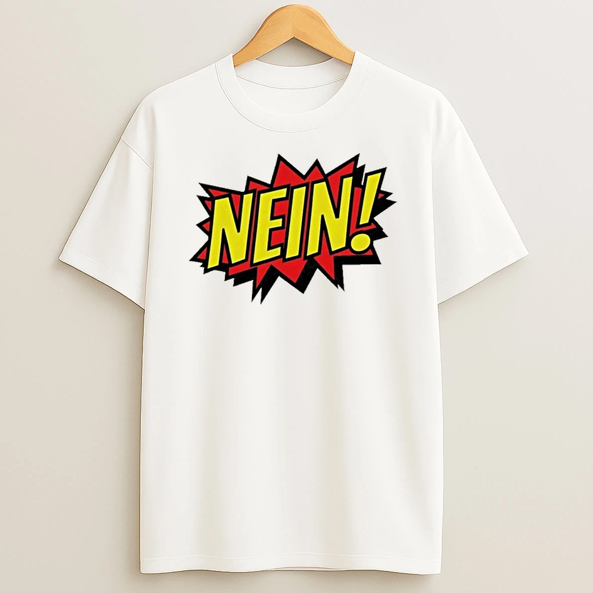 Nein German Which Mean No Comic Style T Shirt