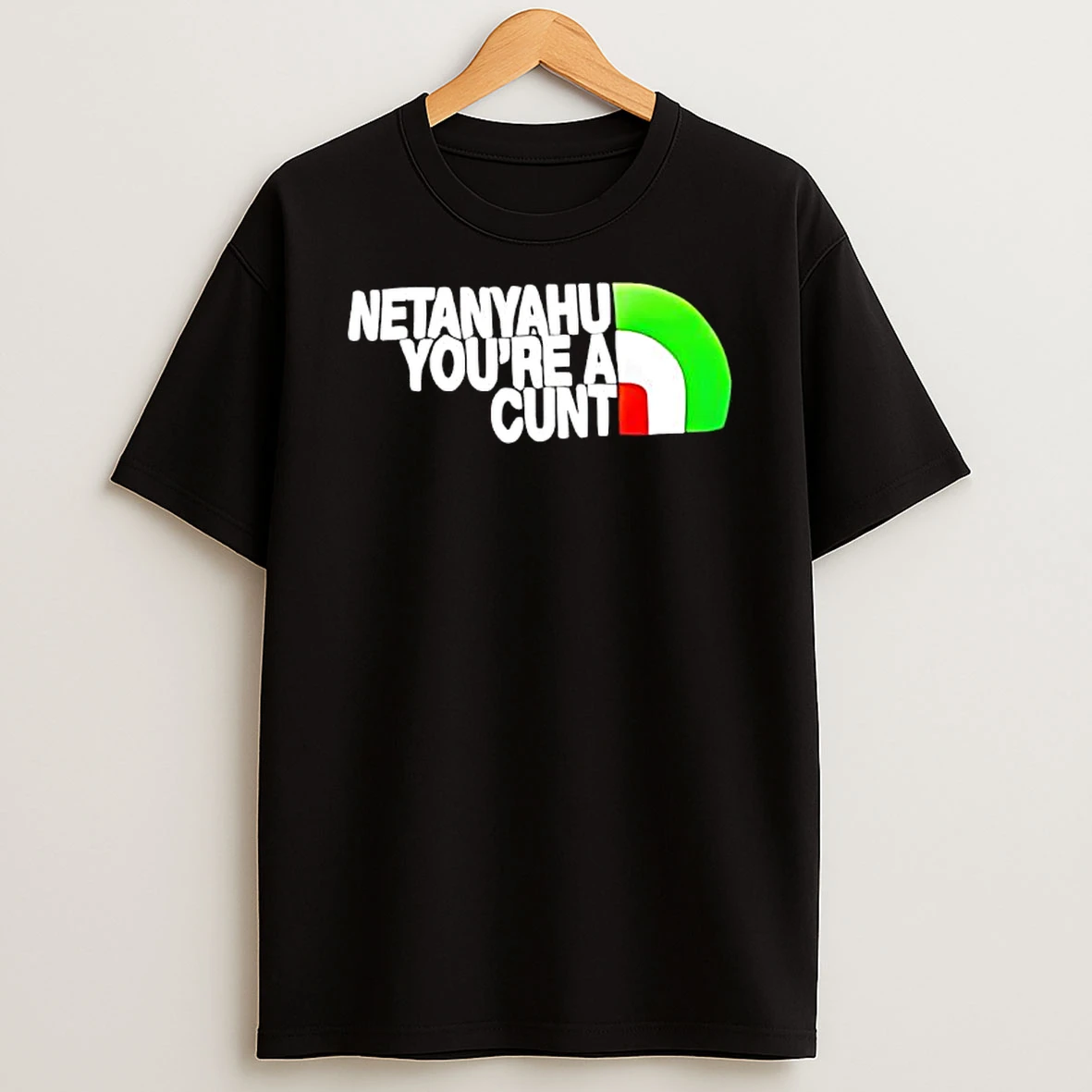 Netanyahu Youre A Cunt The North Face Logo T Shirt