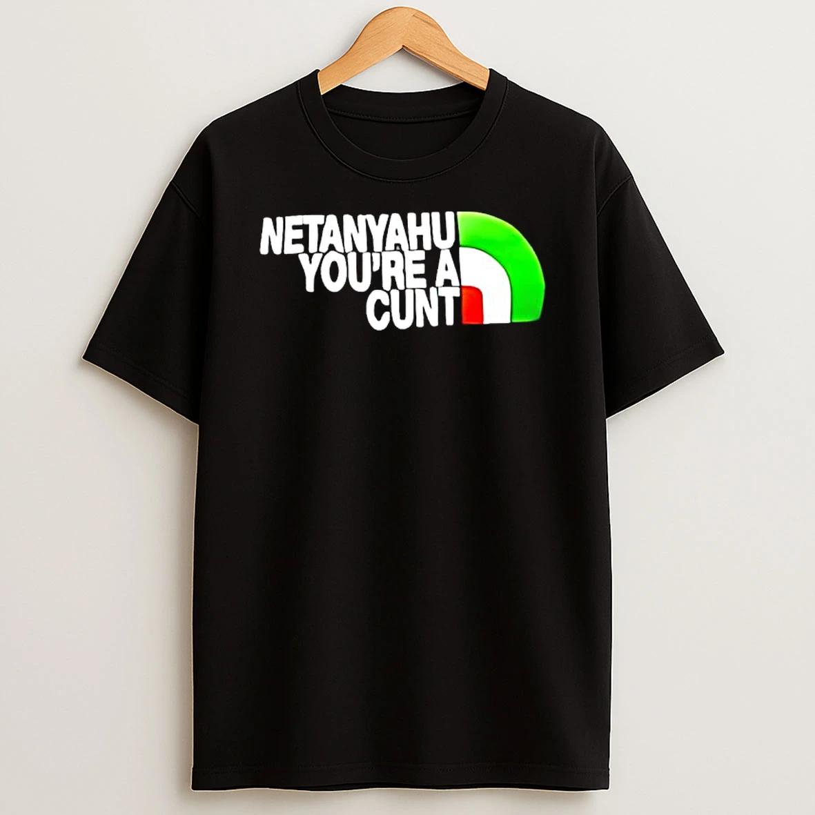 Netanyahu Youre Ar Cunt The North Face Logo T Shirt