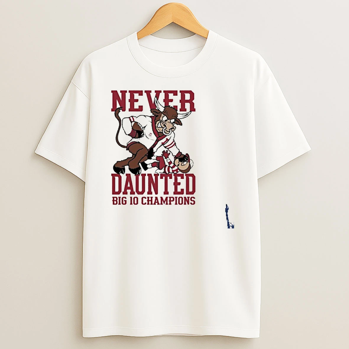 Never Daunted Iu Football Big 10 Champions T Shirt
