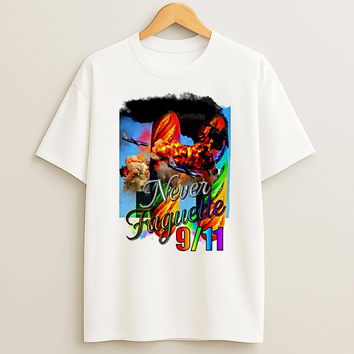 Never Faguette 911 Break Graphic T Shirt