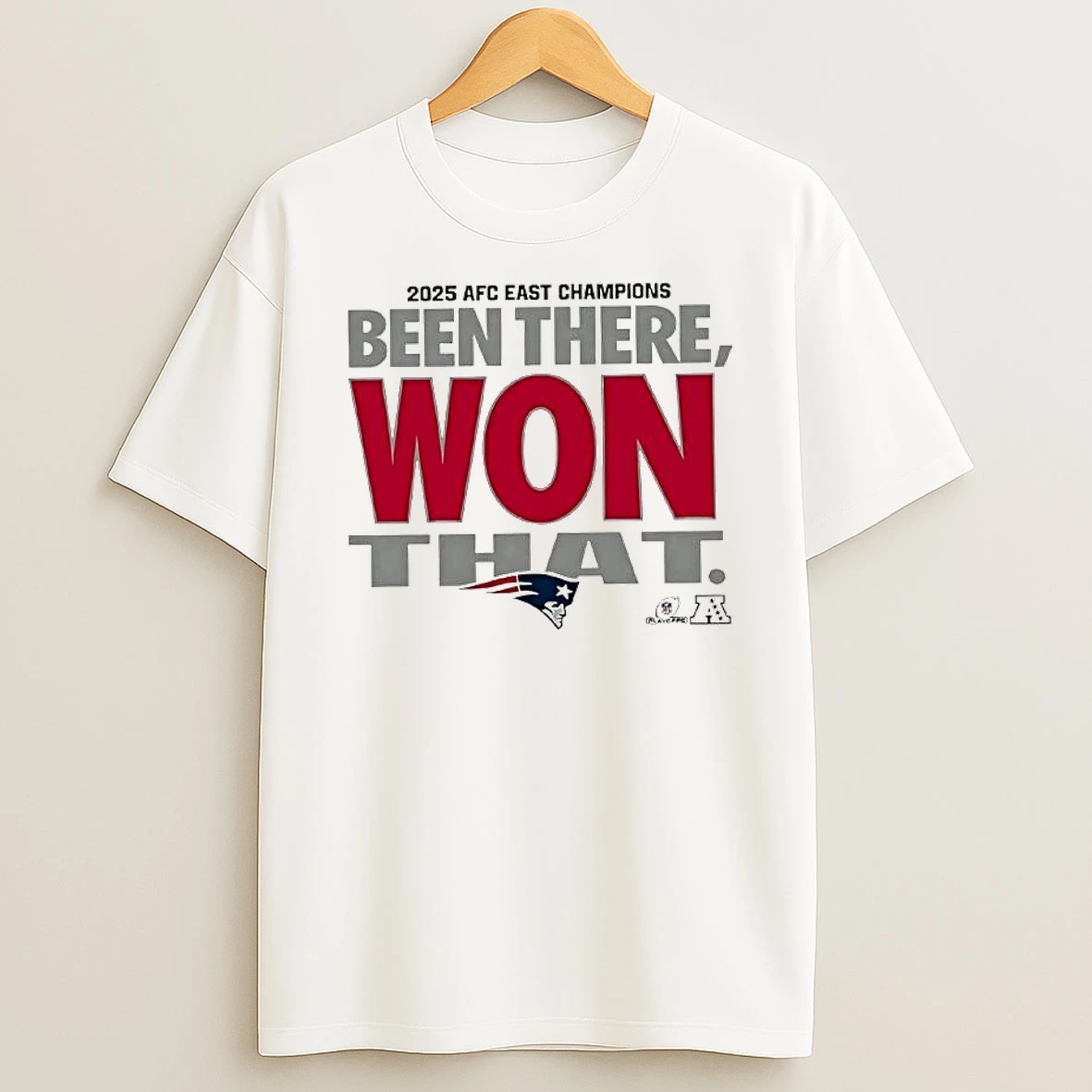 New England Patriots 2025 Afc East Champions Been There Won That Graphic T Shirt
