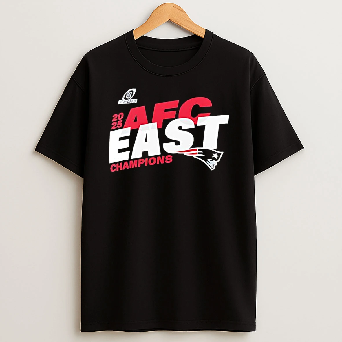 New England Patriots 2025 Afc East Champions Logo T Shirt