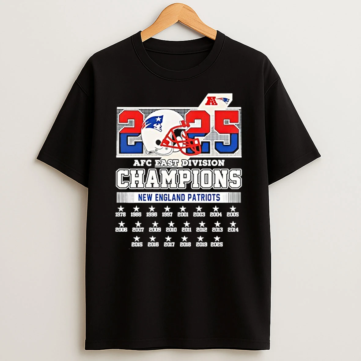 New England Patriots 2025 Afc East Division Champion T Shirt