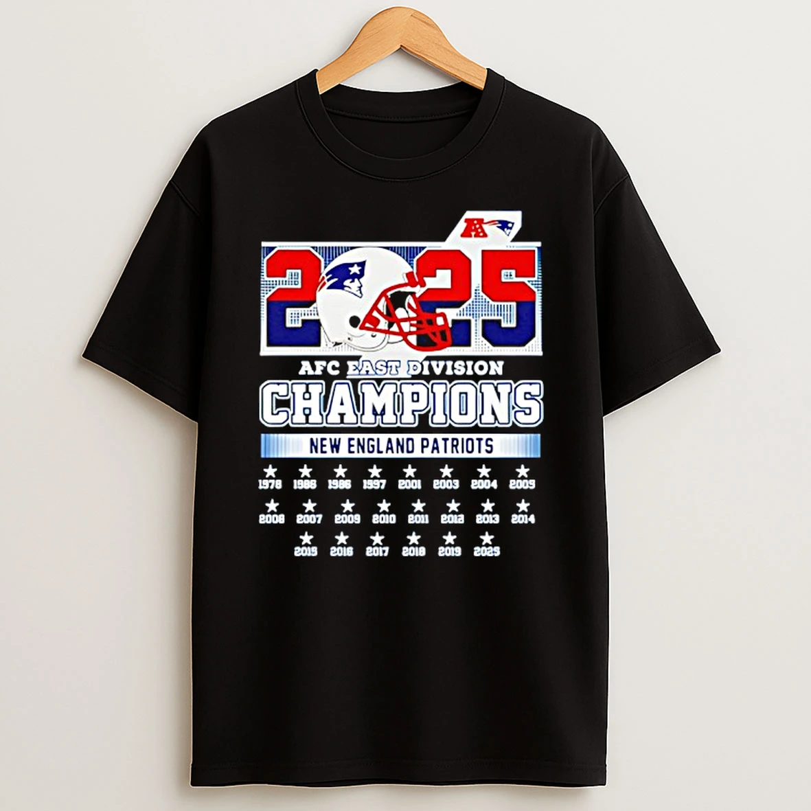 New England Patriots 2025 Afc East Division Champions T Shirt