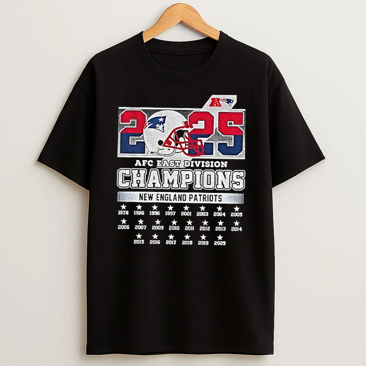 New England Patriots 2025 Afc East Divison Champions T Shirt