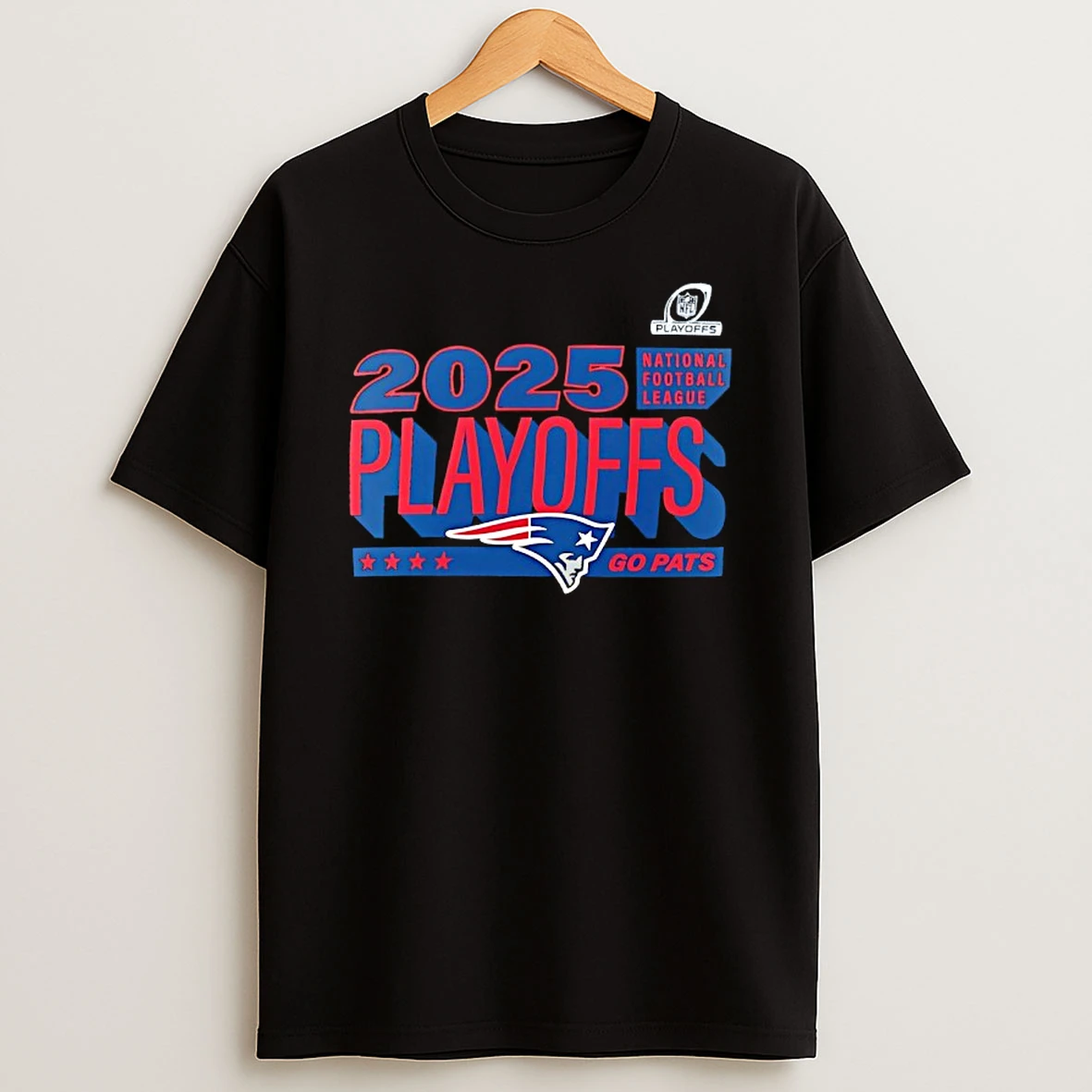 New England Patriots 2025 National Football League Playoffs Go Pats T Shirt