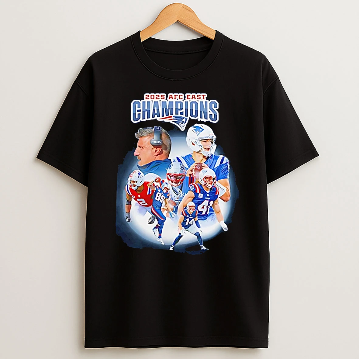 New England Patriots Afc East Division Champions Nfl 2025 T Shirt