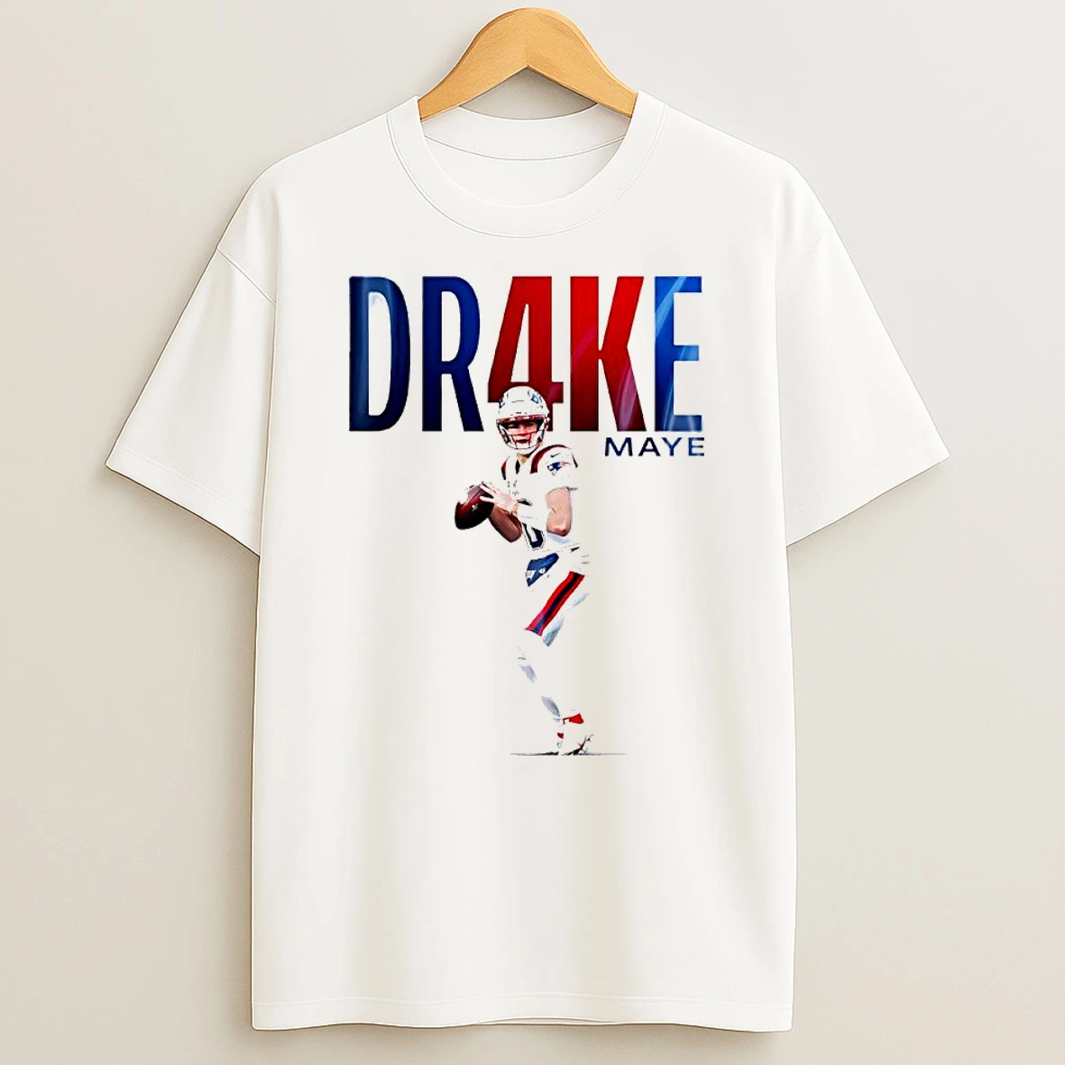 New England Patriots Dr4ke Maye 4000 Passing Yard T Shirt