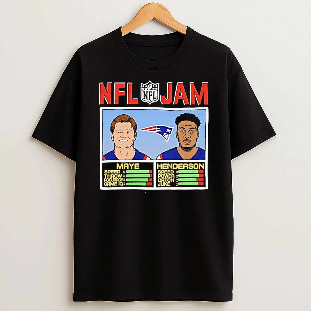 New England Patriots Drake Maye And Treveyon Henderson Nfl Jam T Shirt