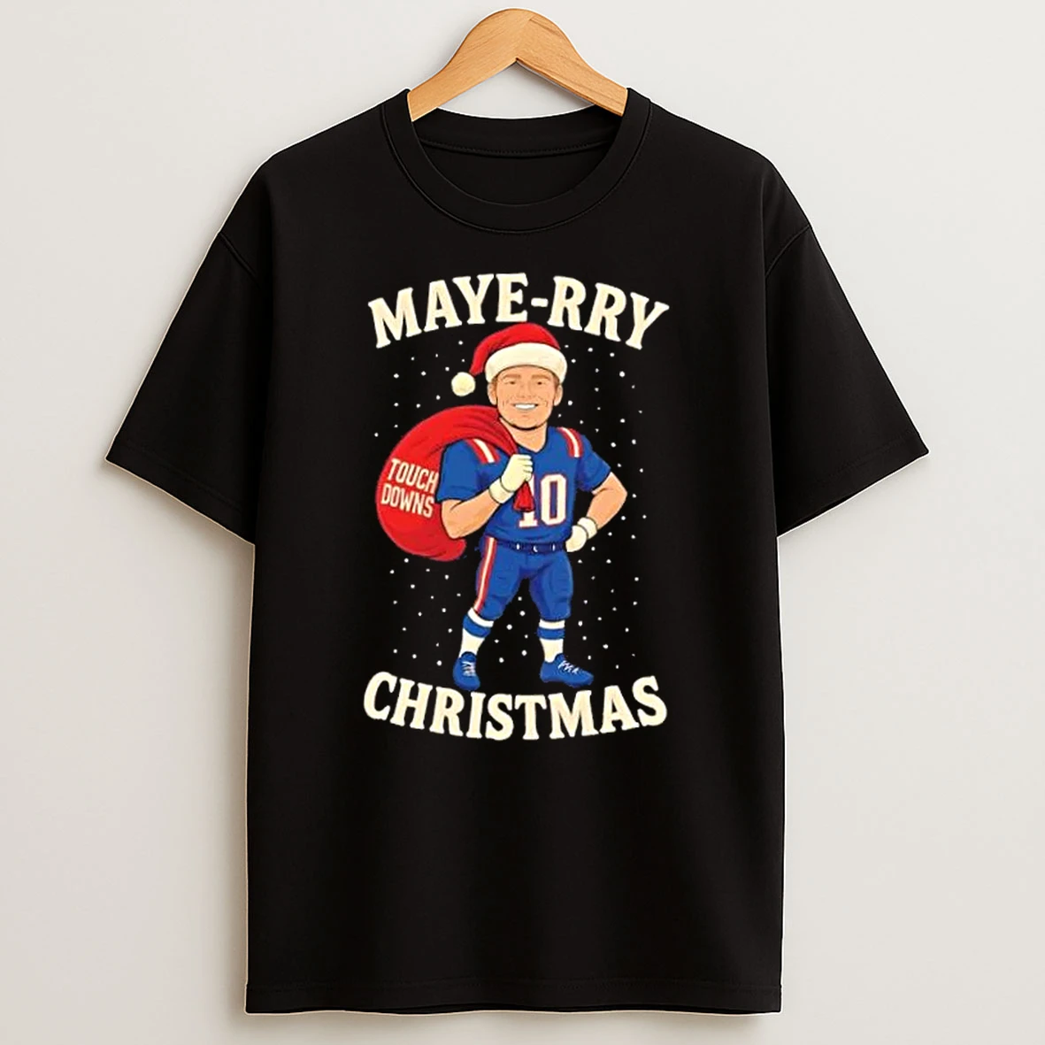 New England Patriots Drake Maye Rry Christmas T Shirt