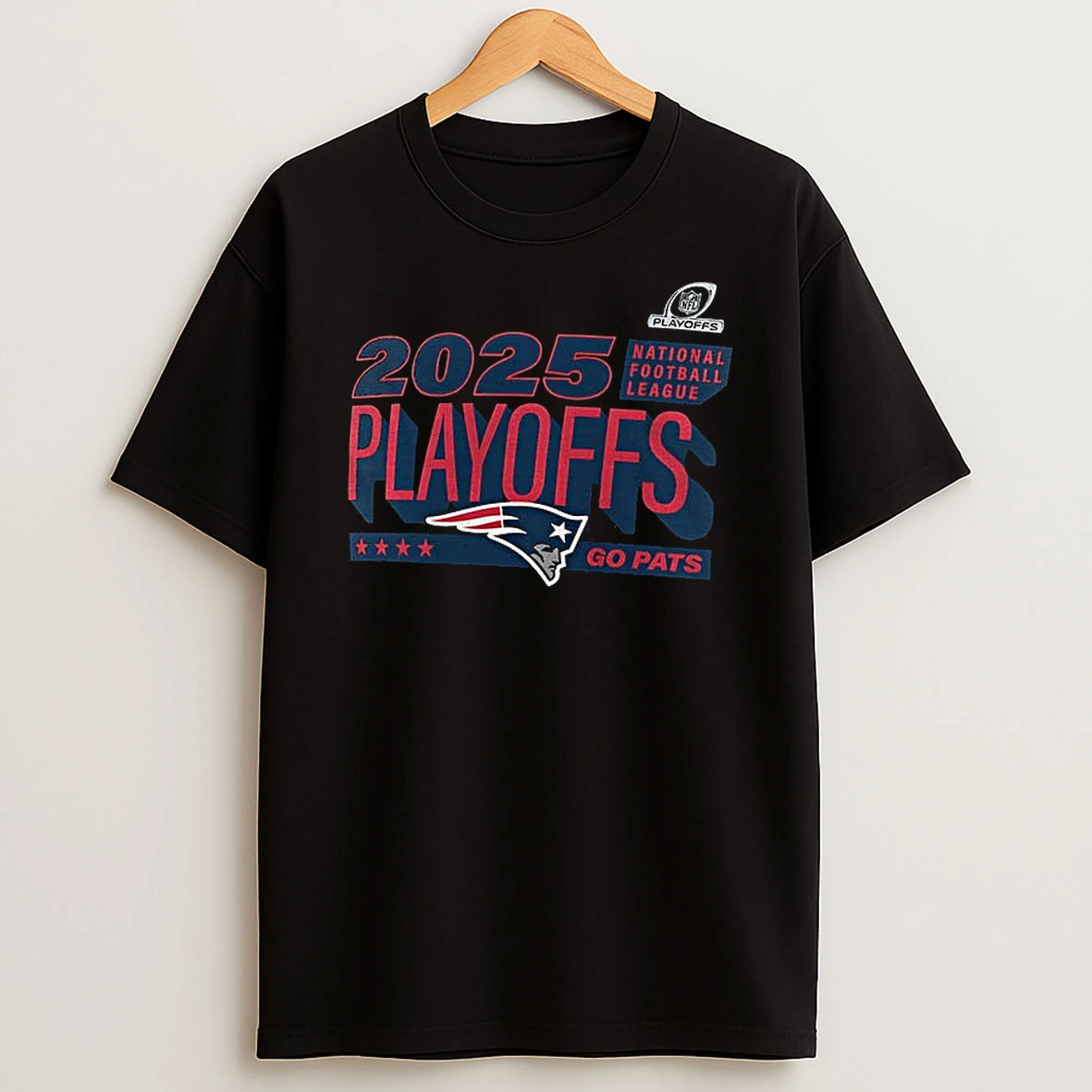 New England Patriots Football 2025 Nfl Playoffs Go Pats T Shirt