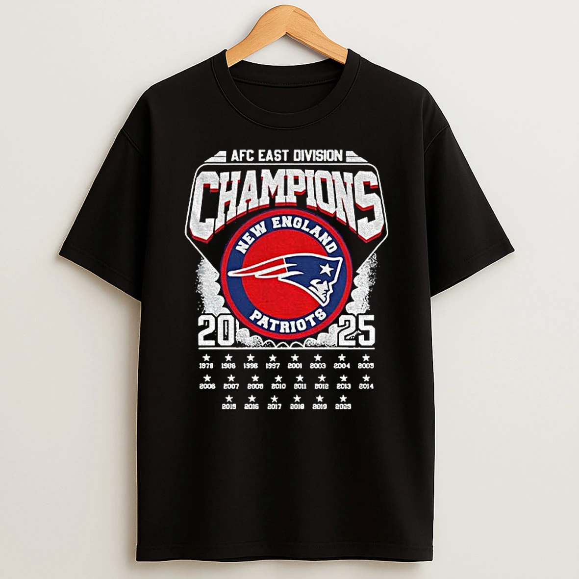 New England Patriots Football Afc East Division Champions 1978 2025 T Shirt