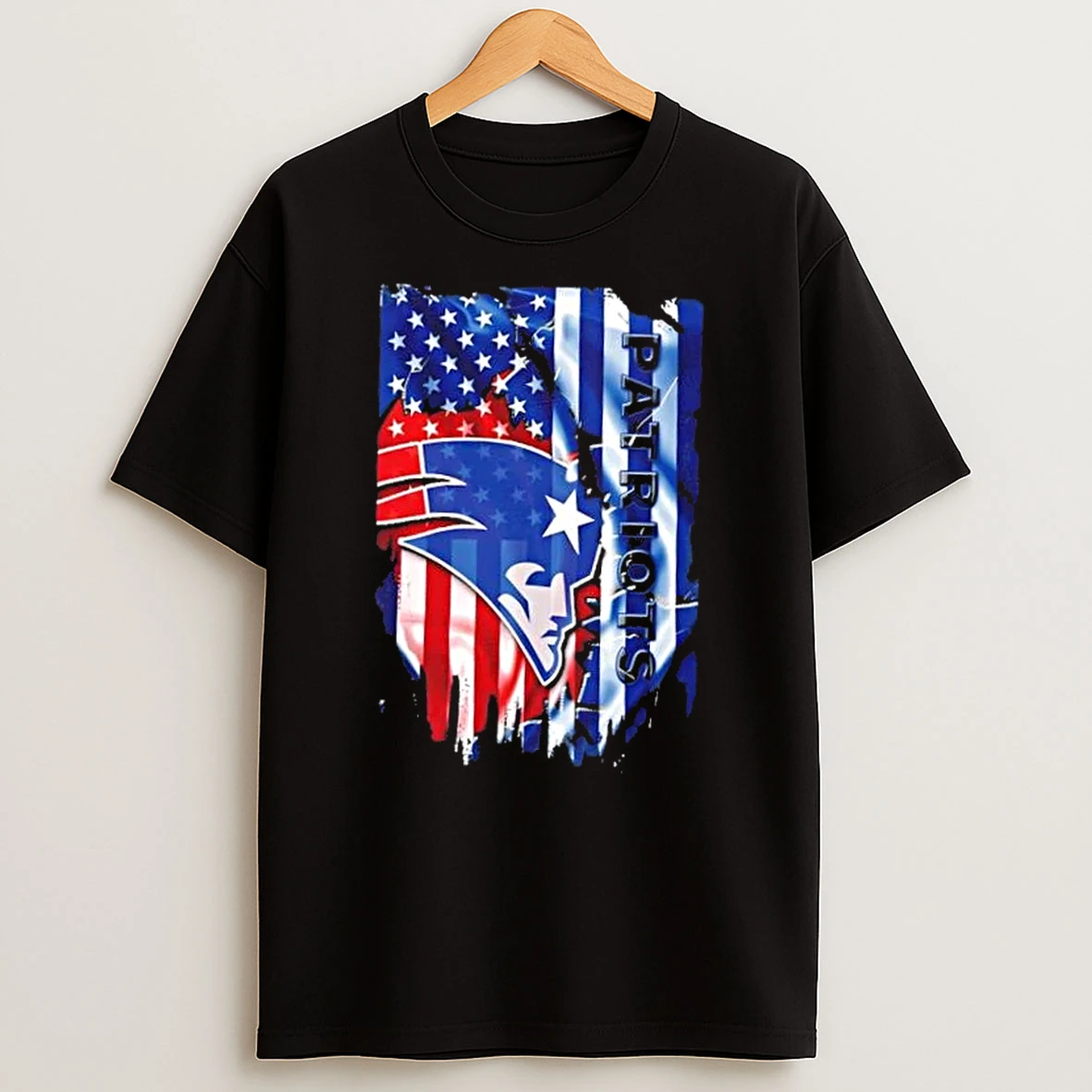 New England Patriots Football X American Flag T Shirt
