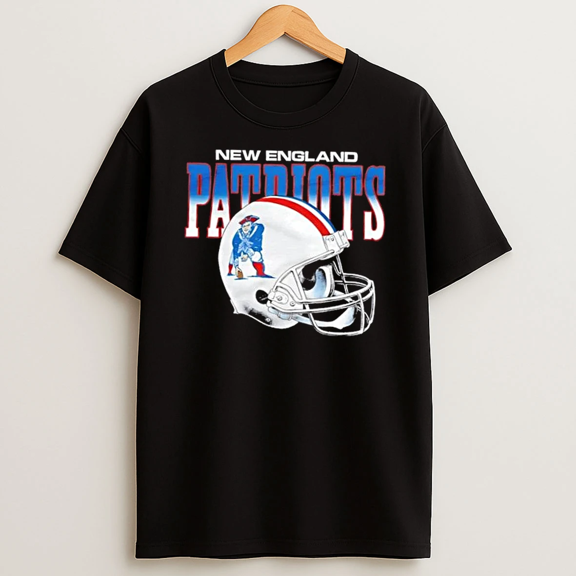 New England Patriots Gradient Alt Football Helmet T Shirt