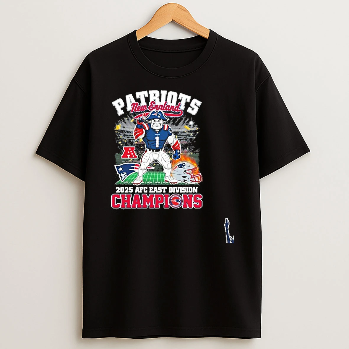 New England Patriots Mascot Afc East Champions T Shirt