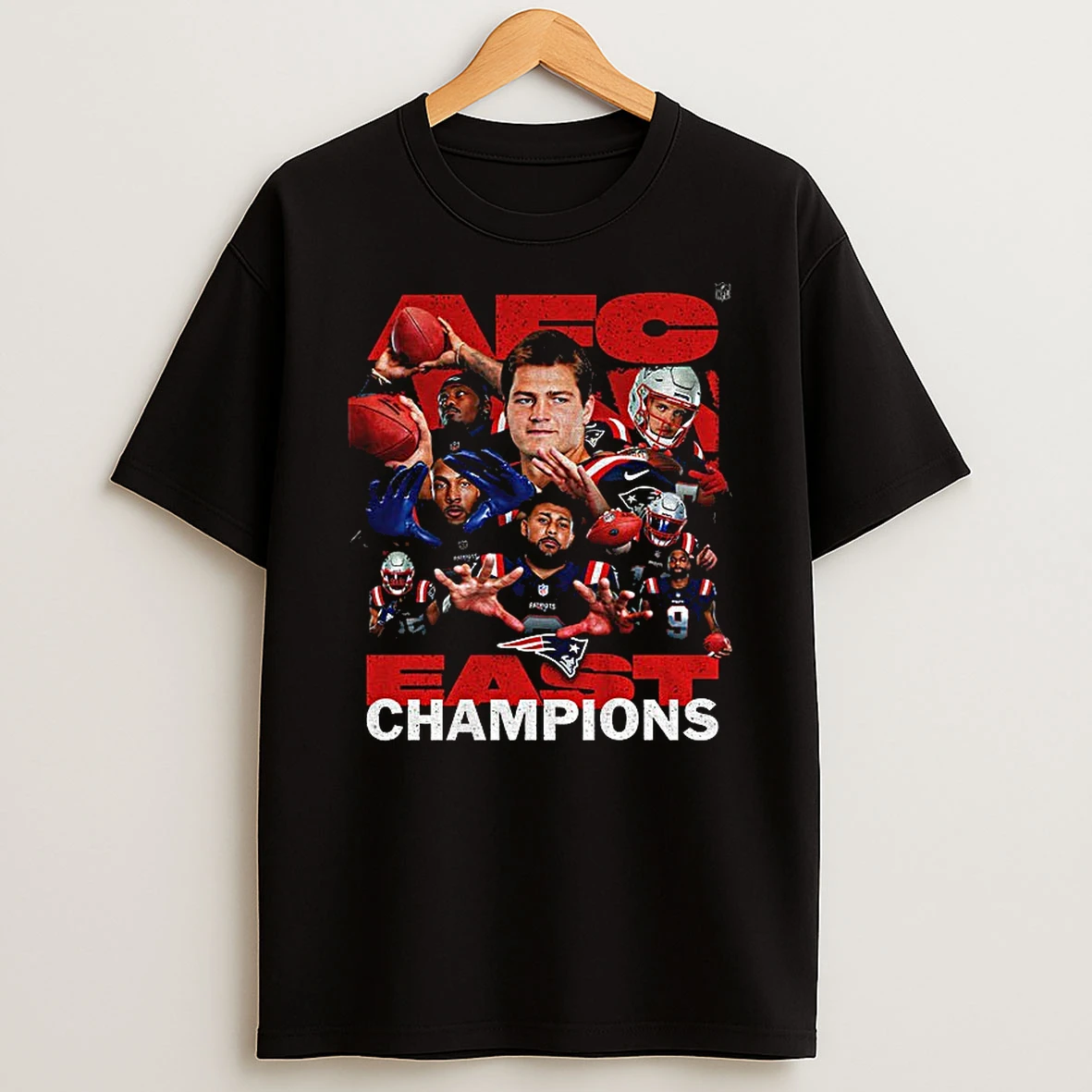 New England Patriots Nfl Football Afc East Champions Graphic T Shirt