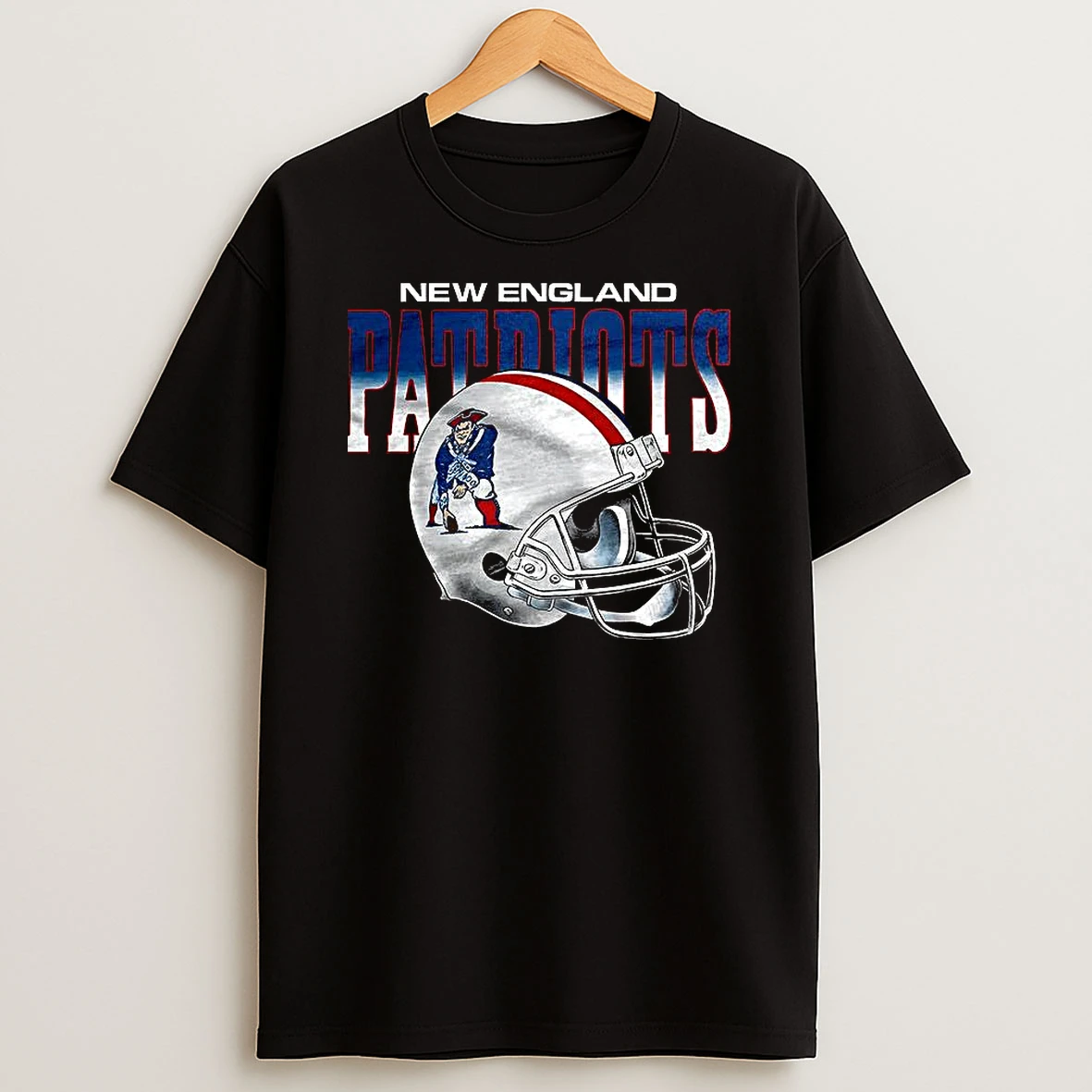 New England Patriots Nfl Logo Gradient Helmet Football Lover T Shirt