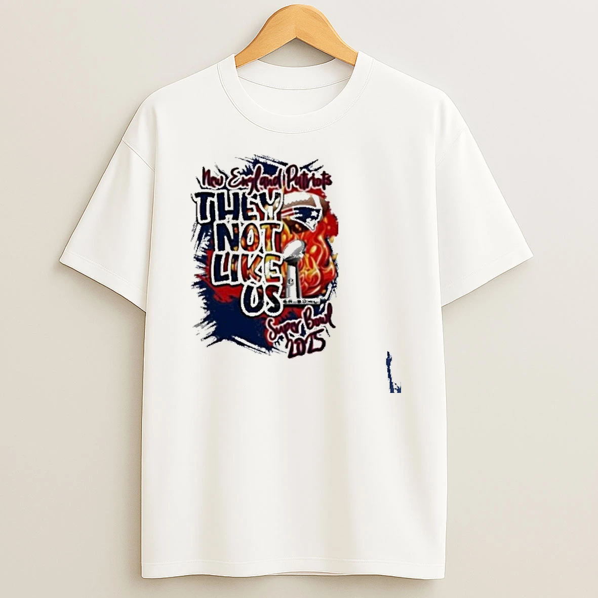 New England Patriots They Not Like Us Super Bowl 2025 T Shirt