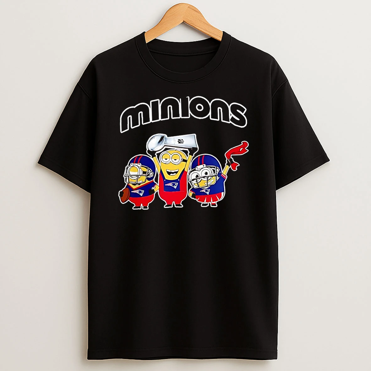 New England Patriots X Minions Celebrate Nfl 2026 T Shirt