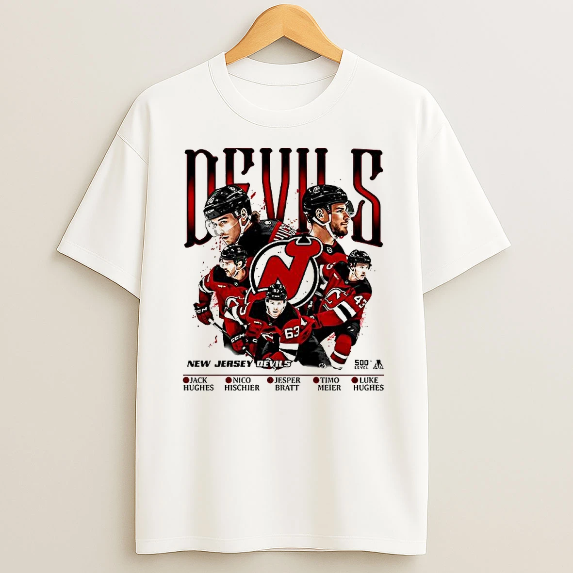 New Jersey Devils 5 Stars T Shirt