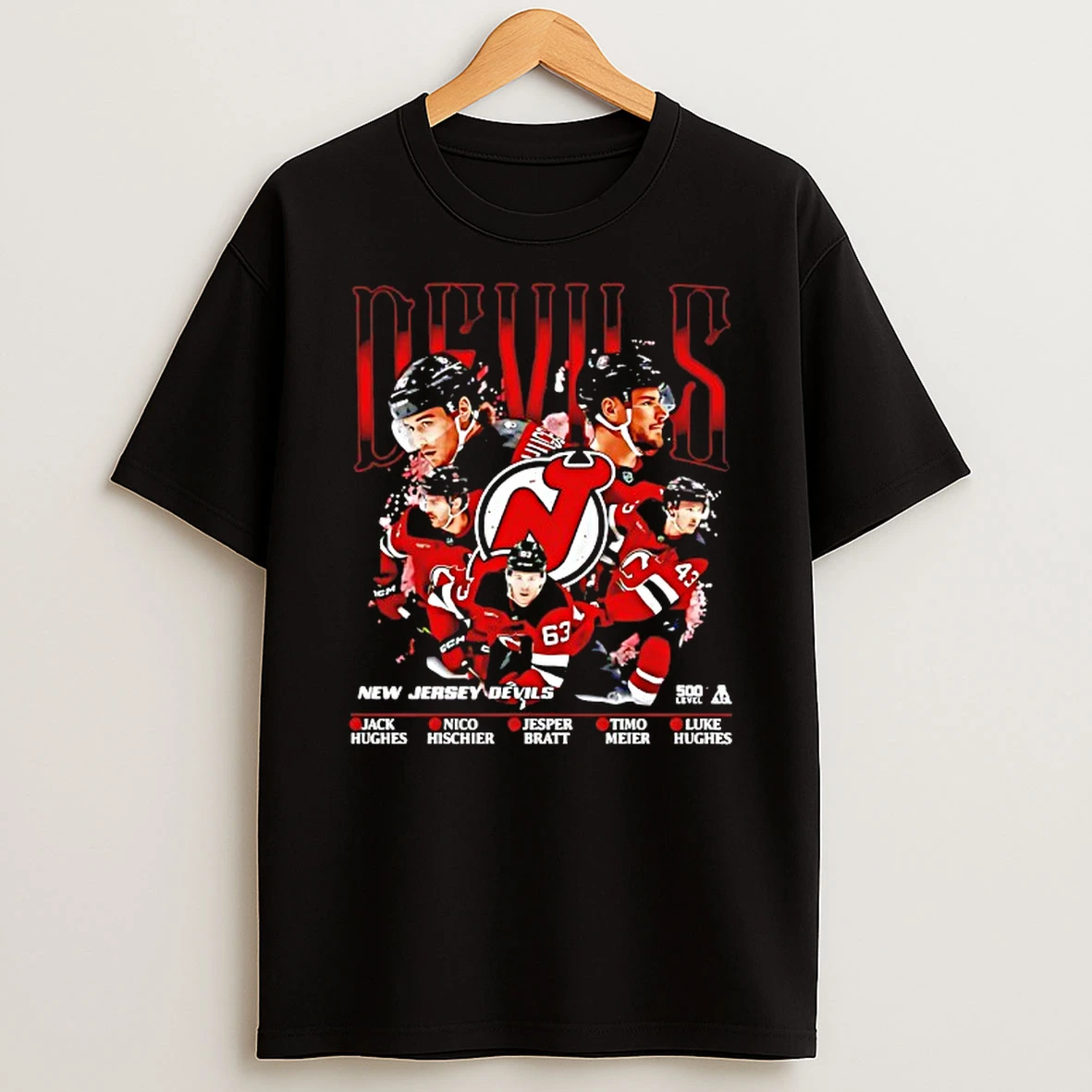 New Jersey Devils Hockey 5 Stars Jack Nico Jesper Timo Luke Nhl T Shirt