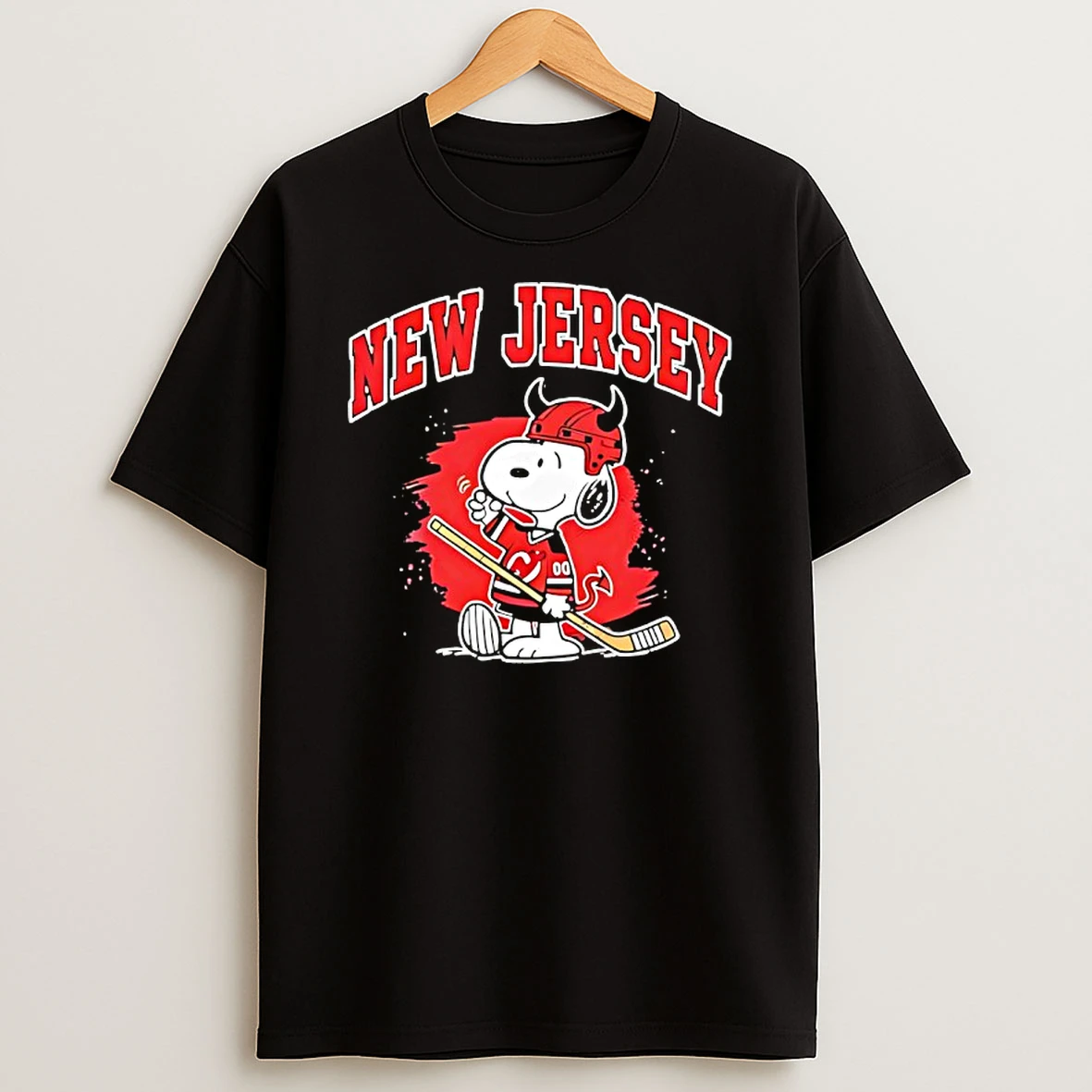 New Jersey Devils Hockey Snoopy Peanuts 2026 T Shirt