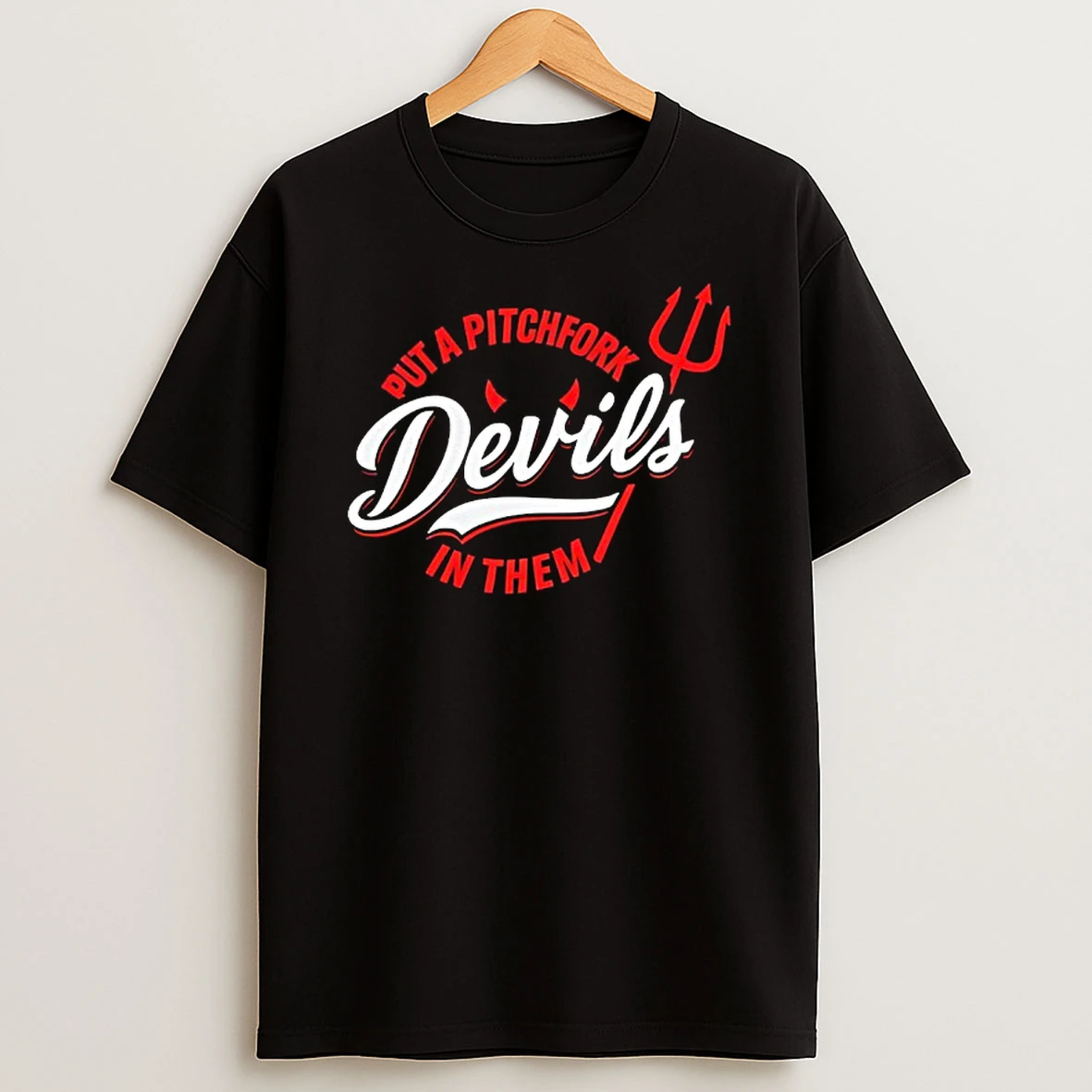 New Jersey Devils Hockey Put A Pitchfork In Them T Shirt