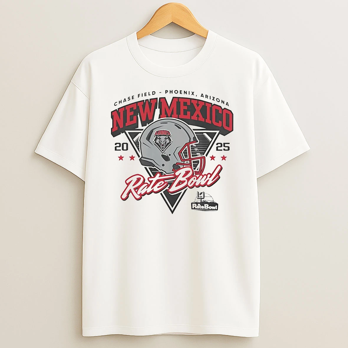 New Mexico Lobos 2025 Rate Bowl Helmet Shield Of Dreams T Shirt