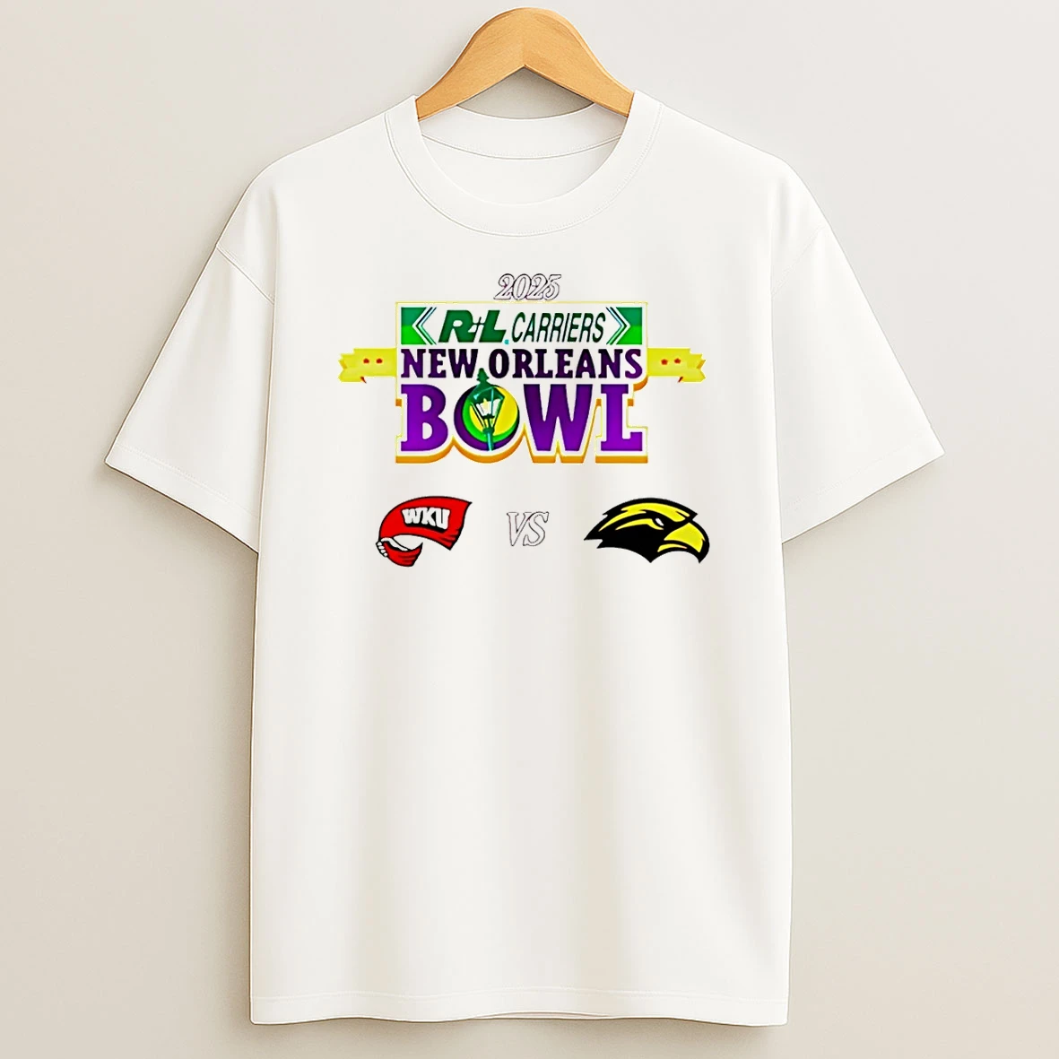 New Orleans Bowl 2025 Western Kentucky Vs Southern Miss T Shirt