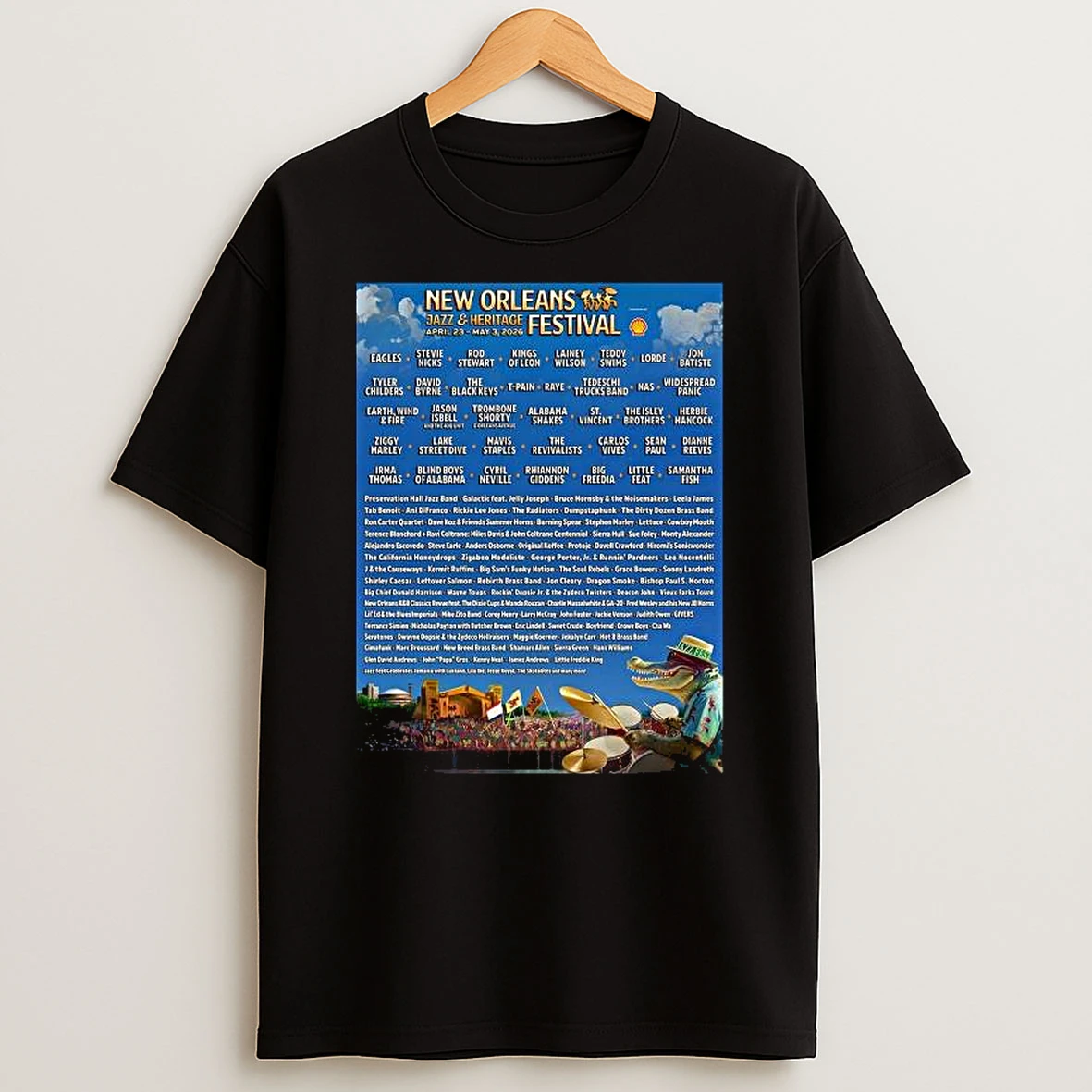 New Orleans Jazz And Heritage Festival 2026 Music Lineup On April 23 To May 3 2026 T Shirt
