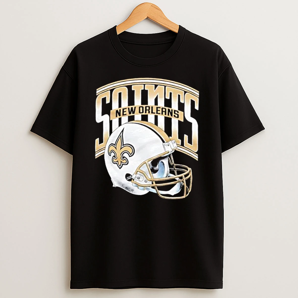 New Orleans Saints Gradient Football Helmet T Shirt
