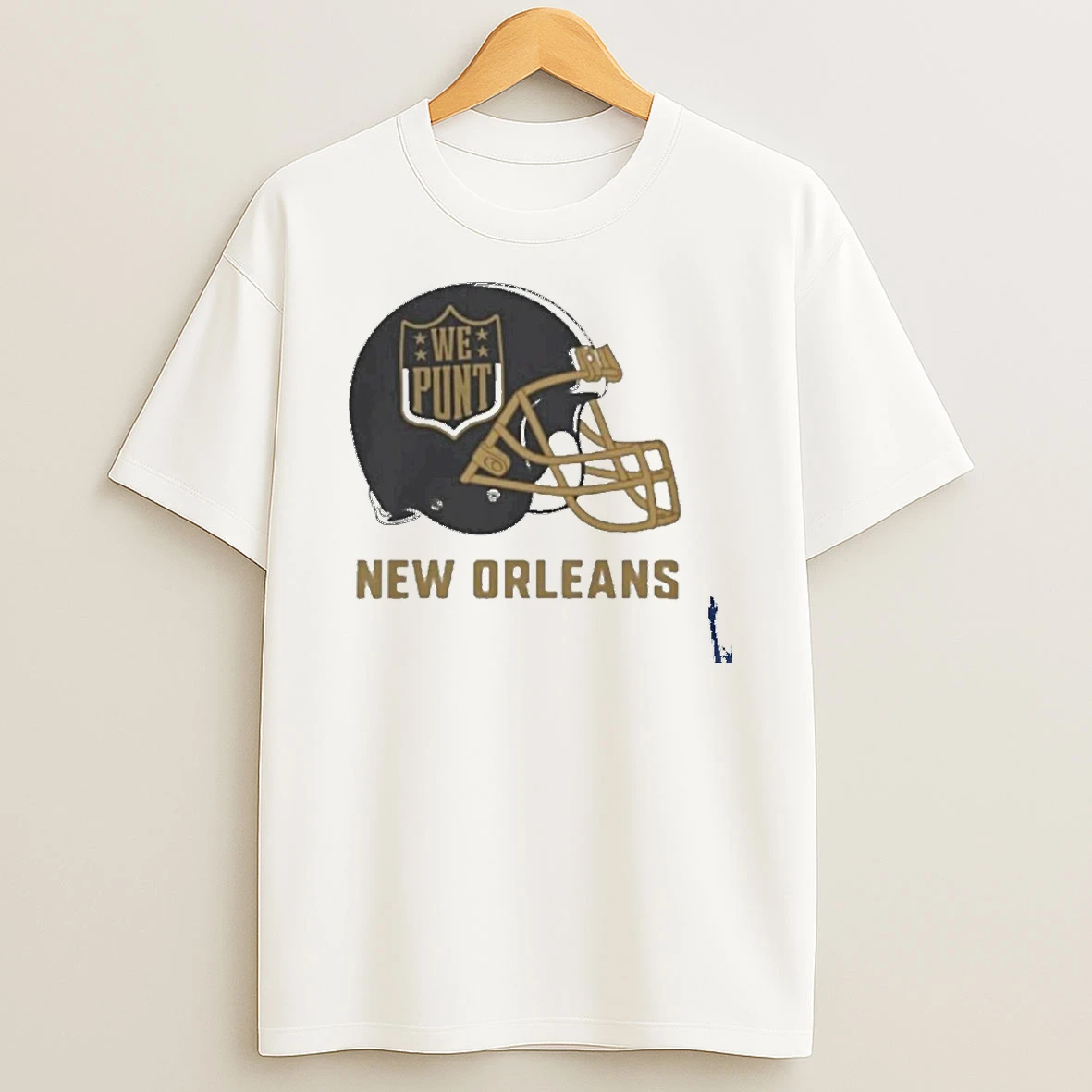 New Orleans Saints Helmet We Punt T Shirt