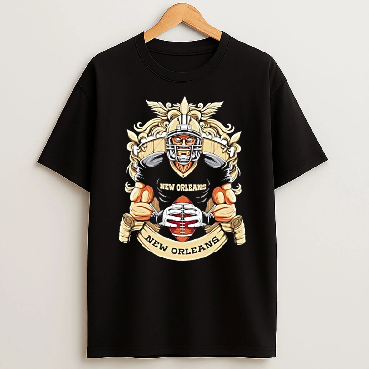 New Orleans Saints Football Mascot Hug The Ball T Shirt