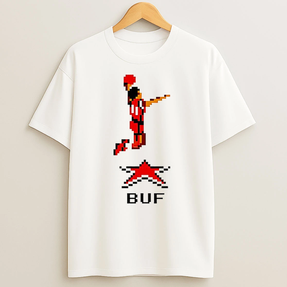 New York 16 Bit Bravery Buf Player Retro T Shirt