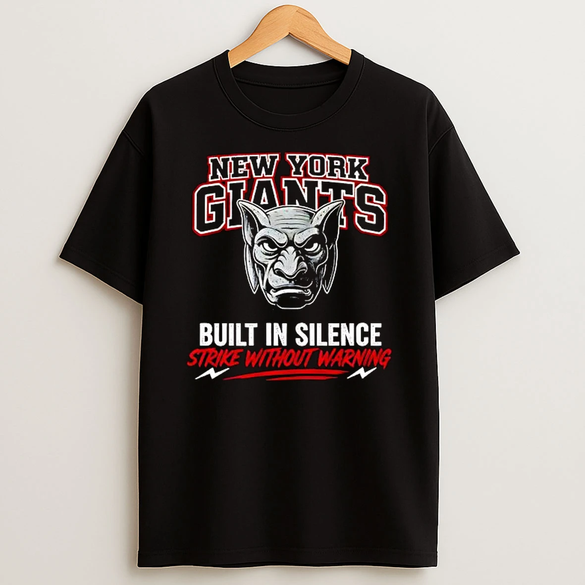 New York Giants Built In Silence Strike Without Warning T Shirt