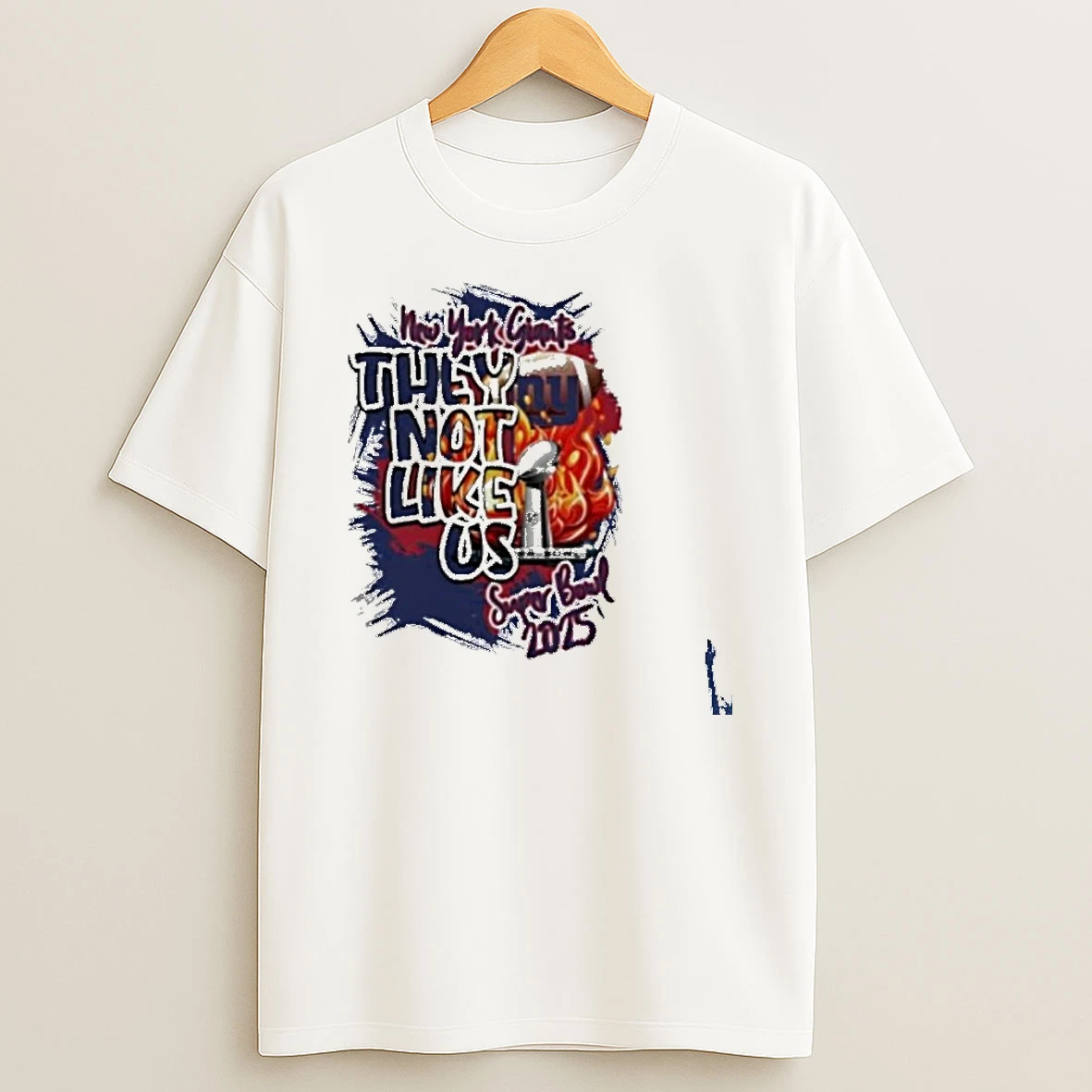 New York Giants They Not Like Us Super Bowl 2025 T Shirt