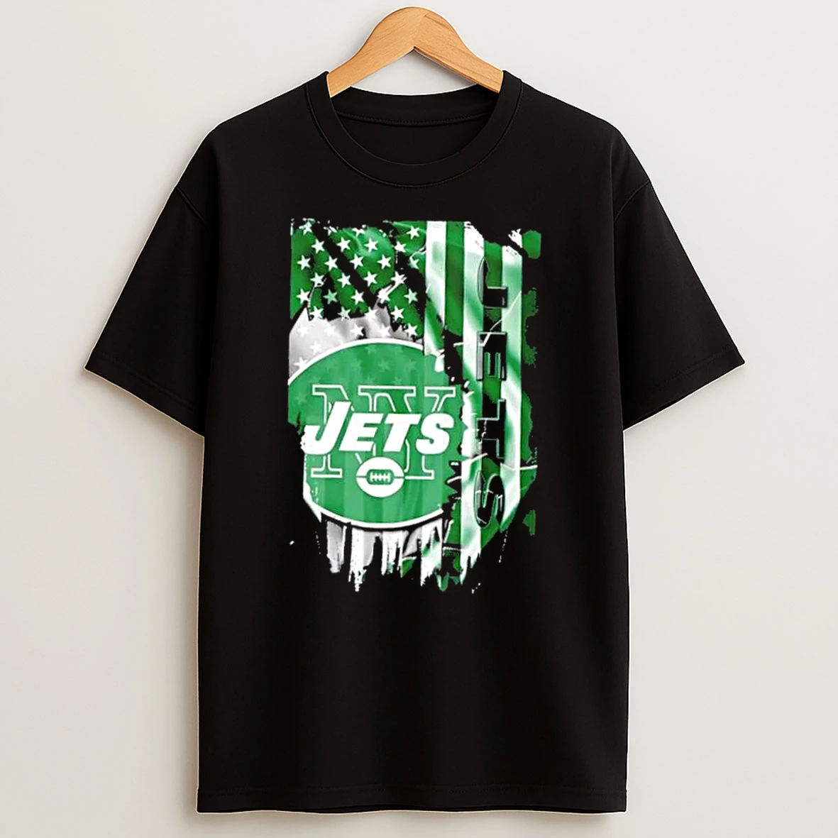 New York Jets Football X American Flag T Shirt